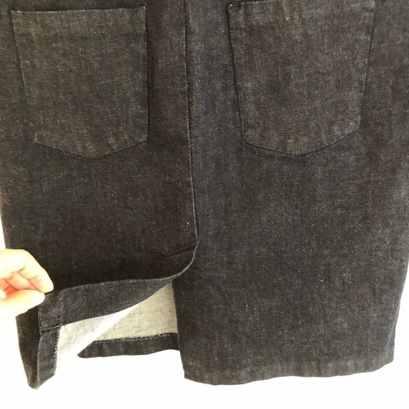 GAP 1969 Jean skirt Front zipper Dark wash Navy skirt high waisted denim Size 31 - Picture 6 of 6